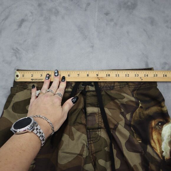 The Mountain Shorts Mens 30 Camouflage Military Bulldog Drawstring Bottoms - Picture 5 of 16